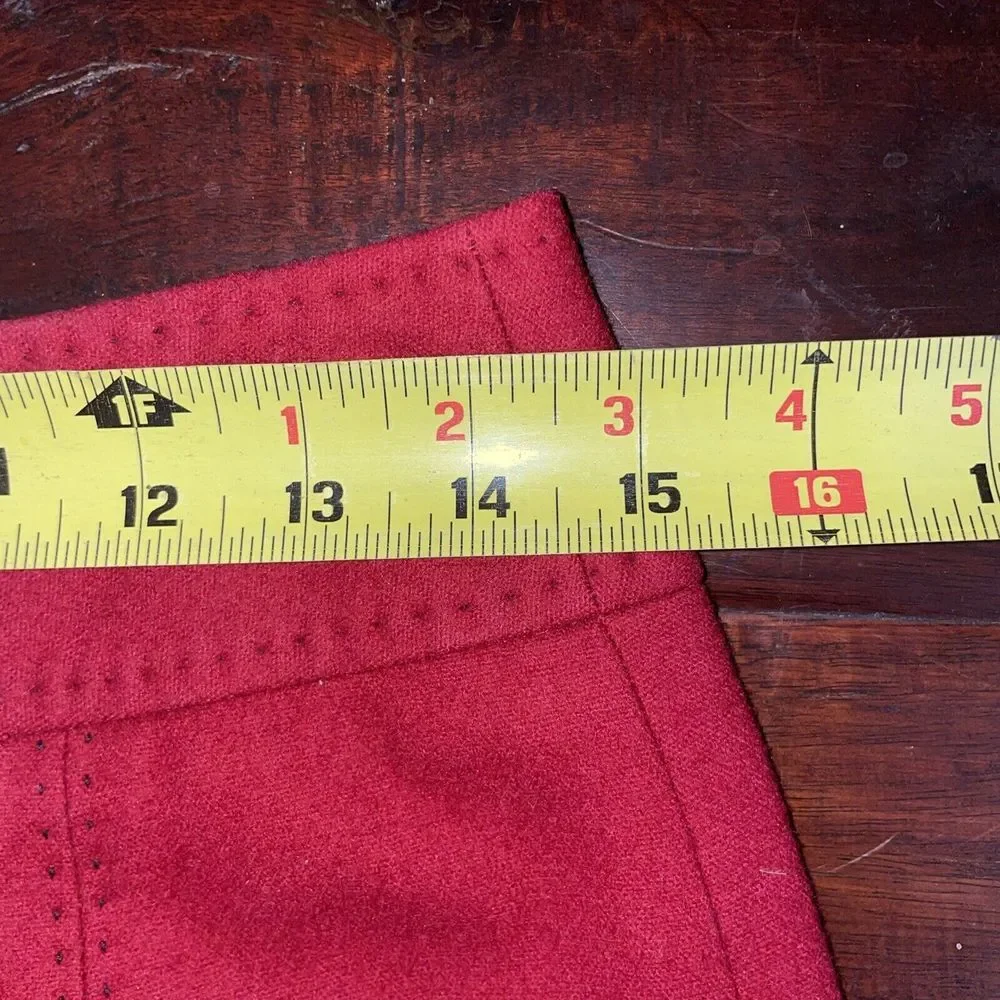 ANN TAYLOR Pencil Skirt Lined Side Zip Wool Blend Perfect For Holidays Size 4 - Picture 7 of 7